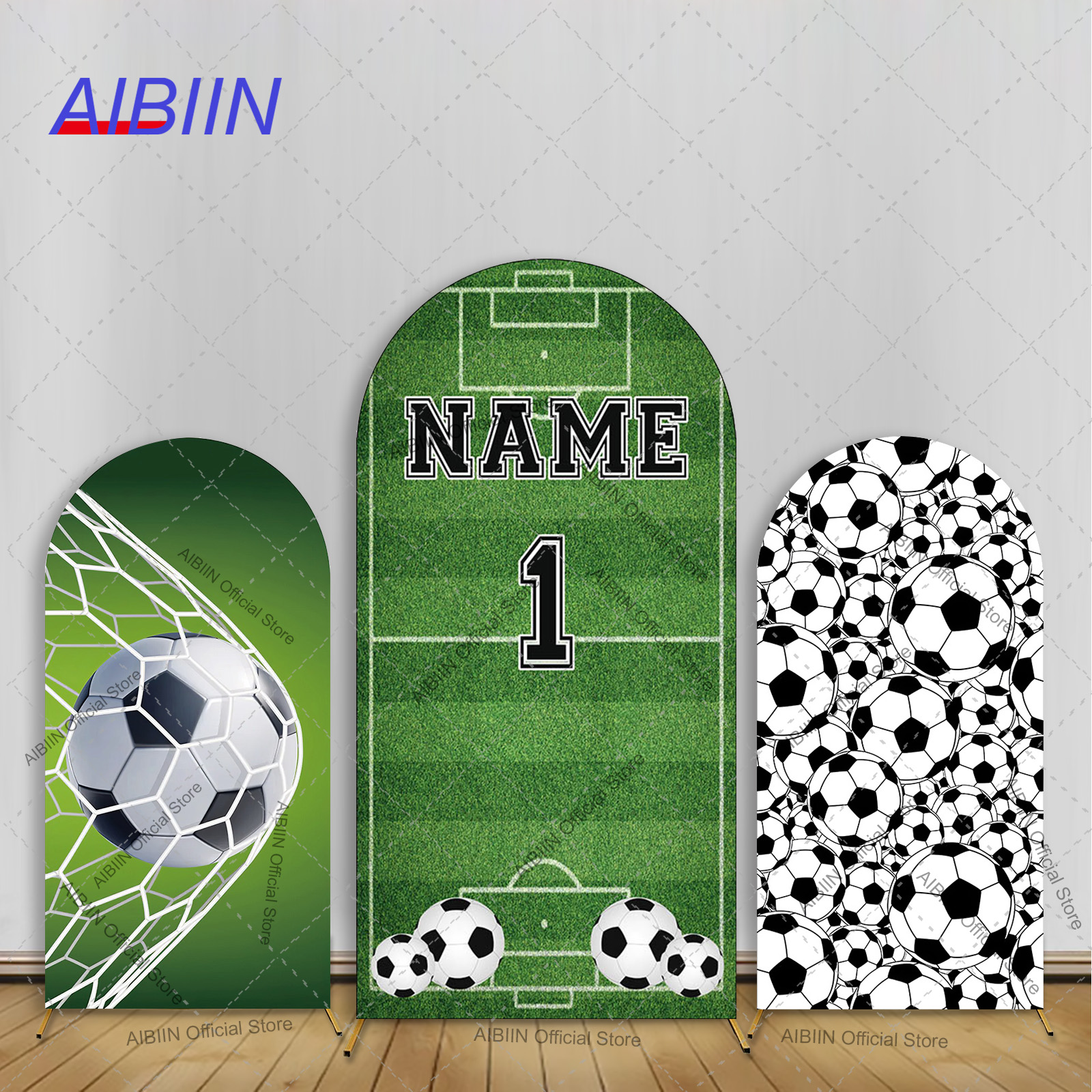 Photography Sport - Custom Name Age Football Boy Birthday