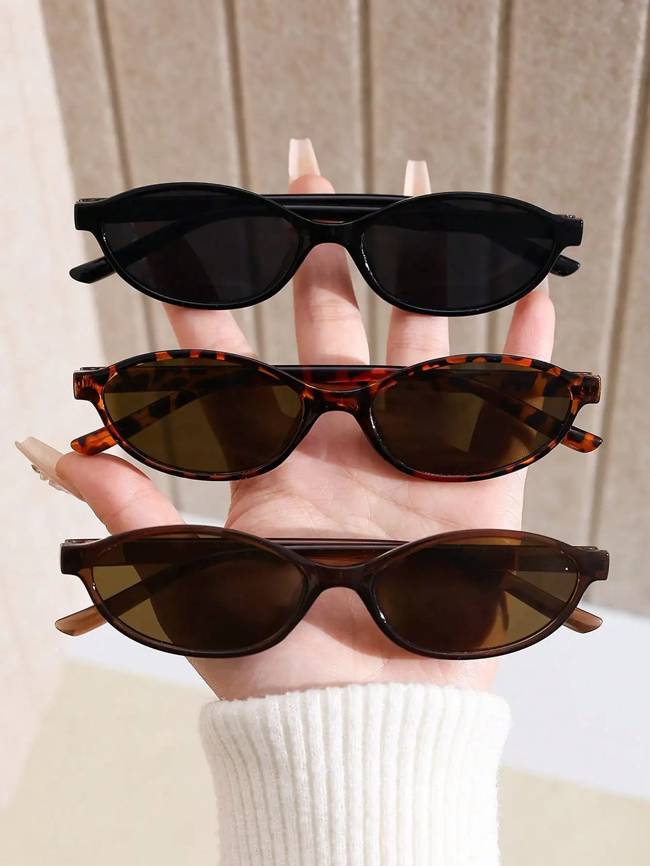 Photography Outfit - 1 Pair Retro Geometric Full Frame