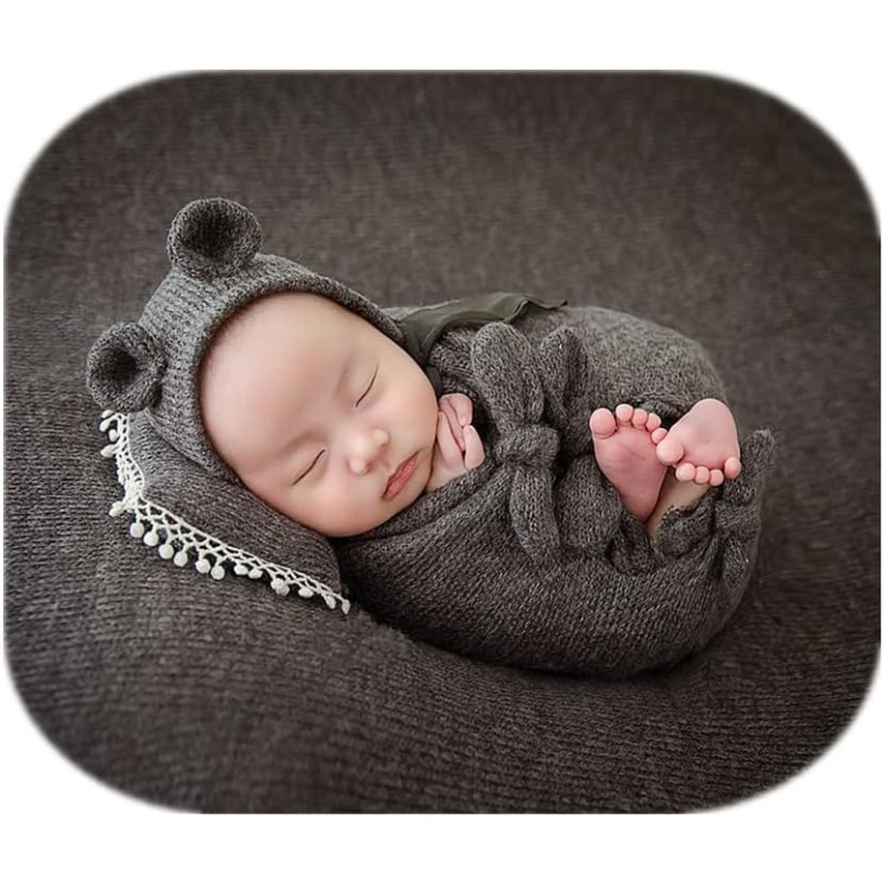 Photography Outfit - 3PCS Baby Photo Prop Set -Swaddle