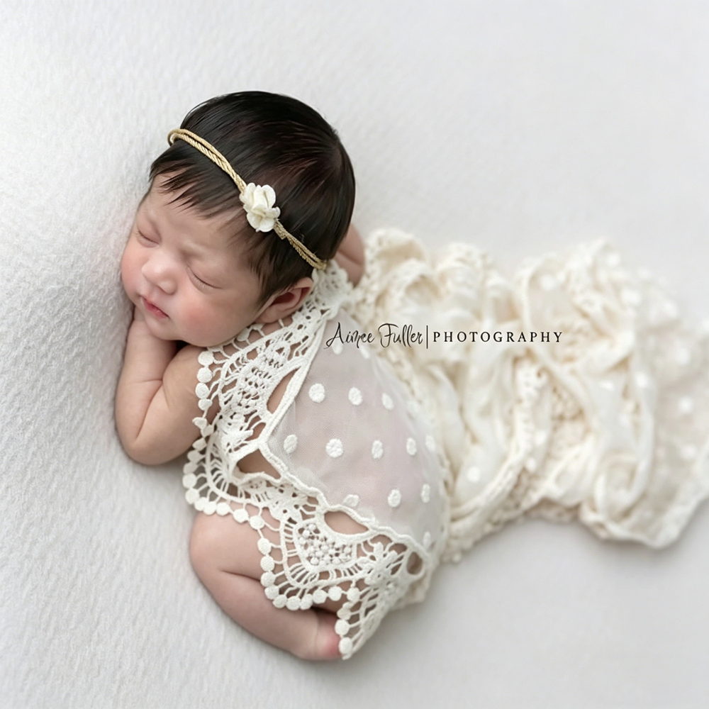 Photography Outfit - Newborn Photography Props Baby Lace Veil