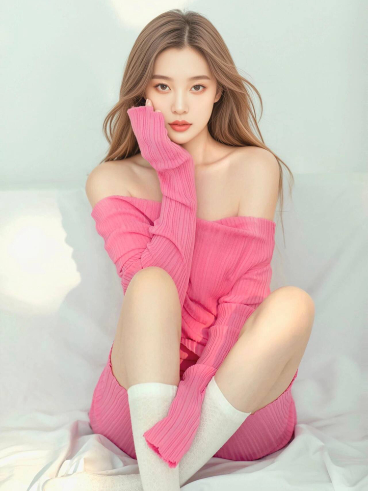 Photography Outfit - 2026 New Pink Sweet Girl Artistic