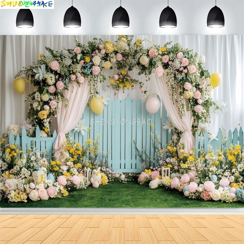 Photography Hp - Spring Garden Happy Easter Day Background