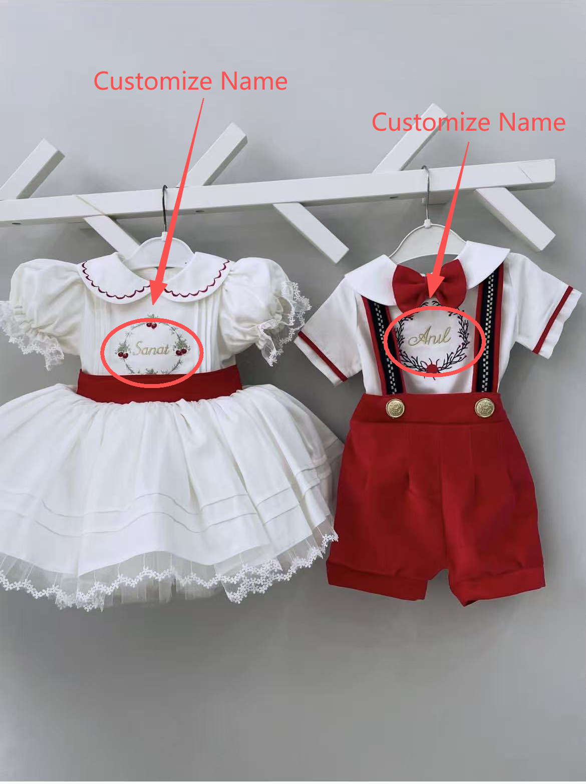 Photography Vintage Style - 0-12Y Baby Girl Summer Custom Name