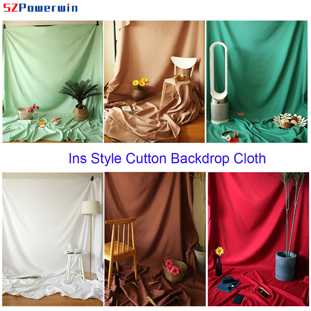 Photography Backdrop Muslin - SZPowerwin Polyester Cotton Photography Backdrop Cloth