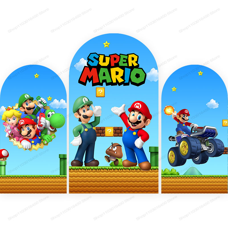 Photography Sport - Super Mario Brothers Arch Backdrop Kids