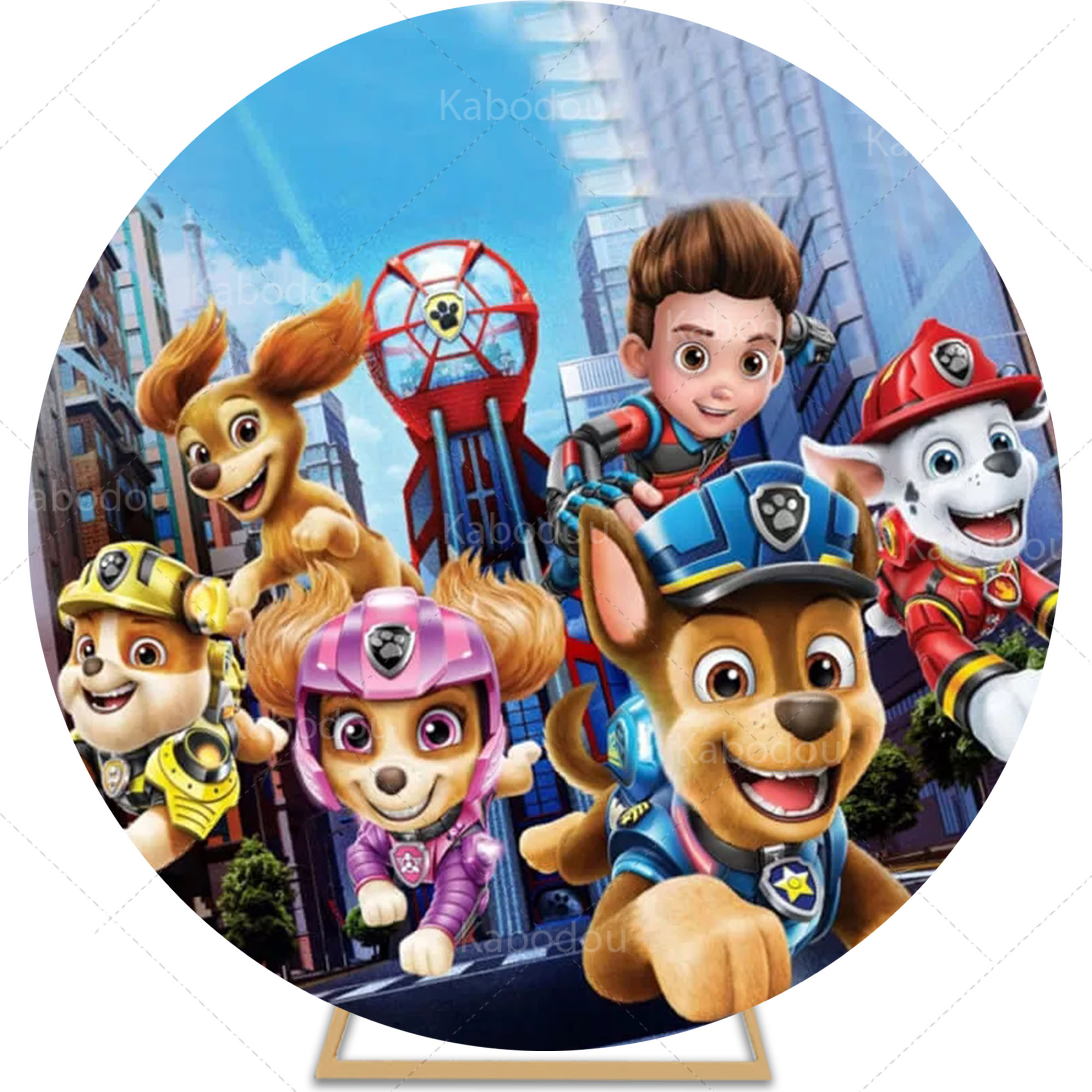 Paws Patrols Round Backdrop Bo - Photography Triangle avis et prix