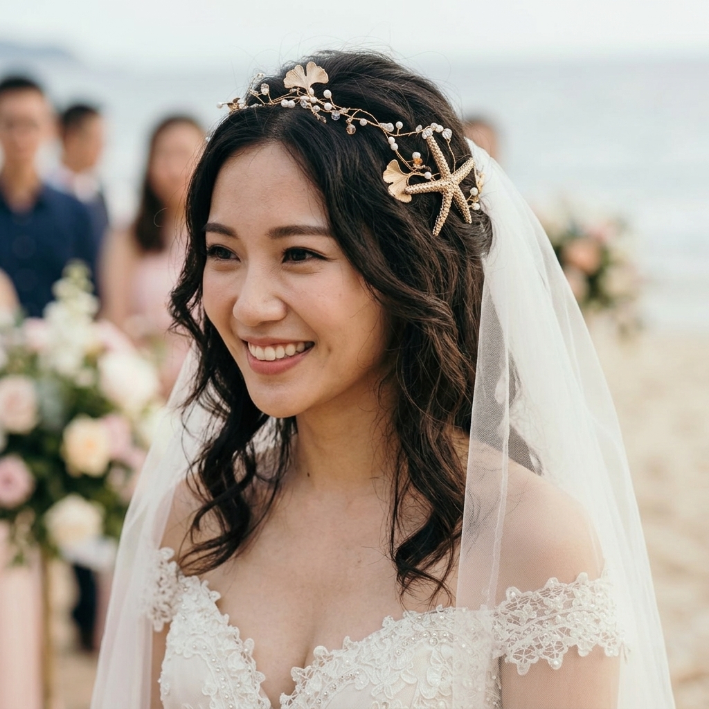 Handcrafted Bridal Starfishs H - Photography Vintage Style avis et prix