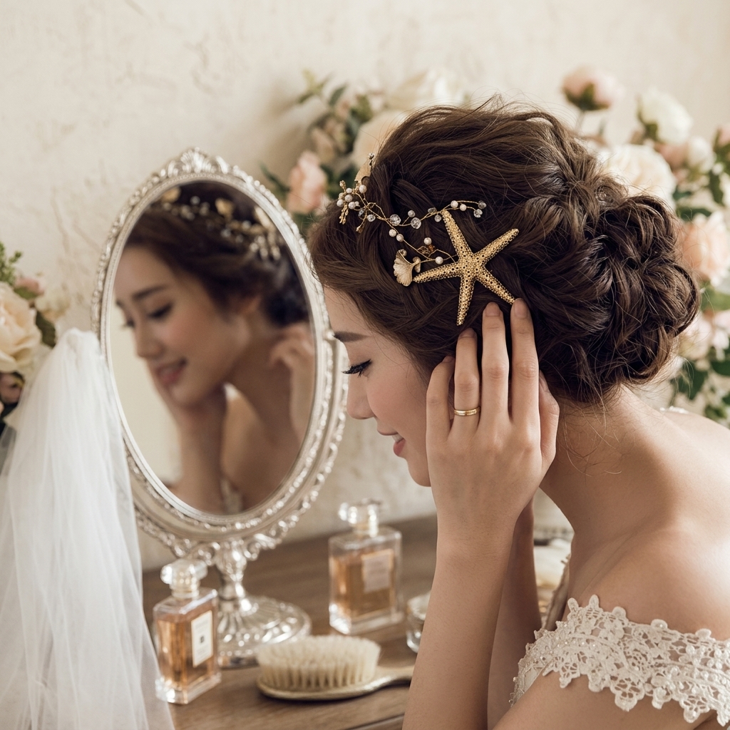 Handcrafted Bridal Starfishs H - Photography Vintage Style avis et prix