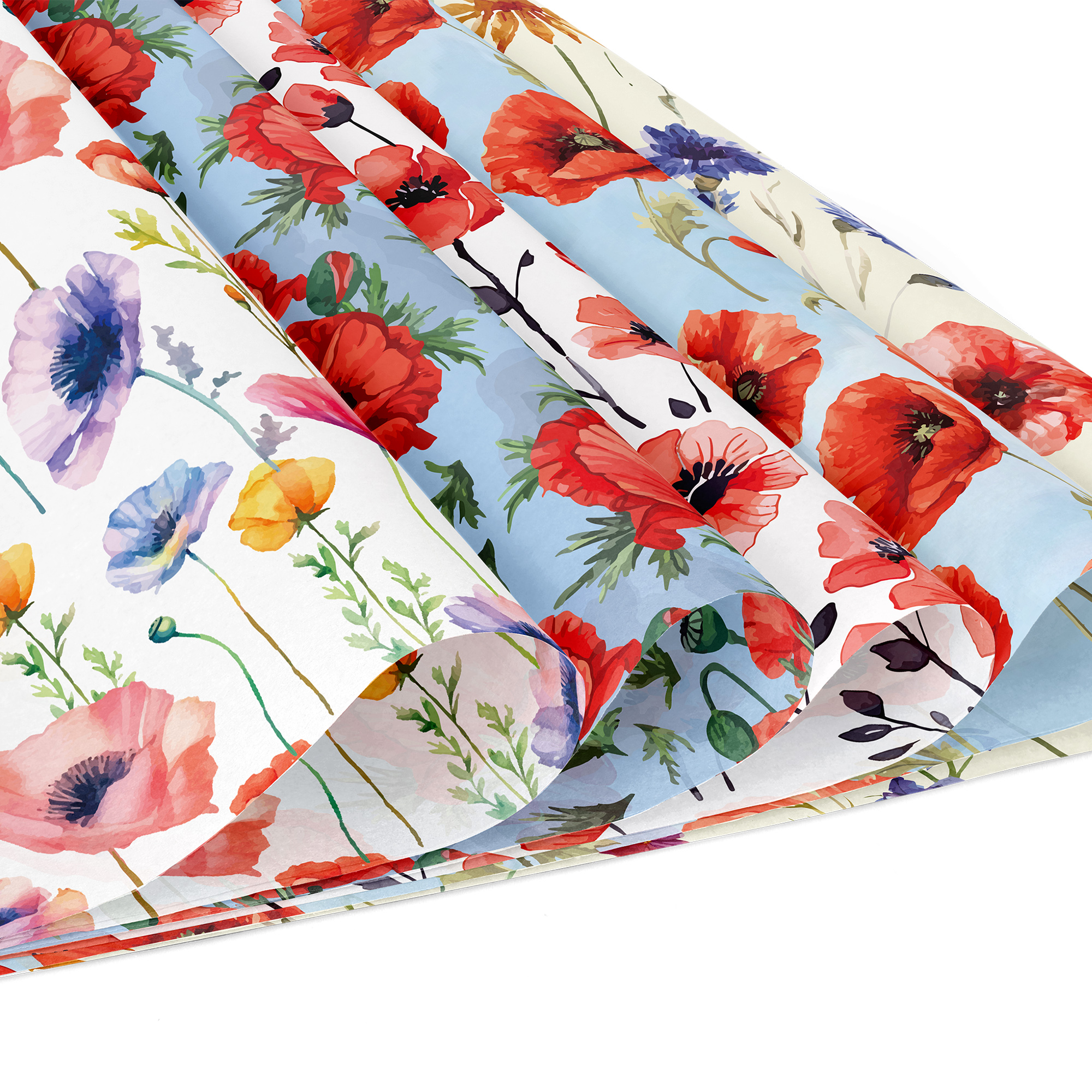 24pcs 30*30cm Poppy Red Flower - Photography Class avis et prix