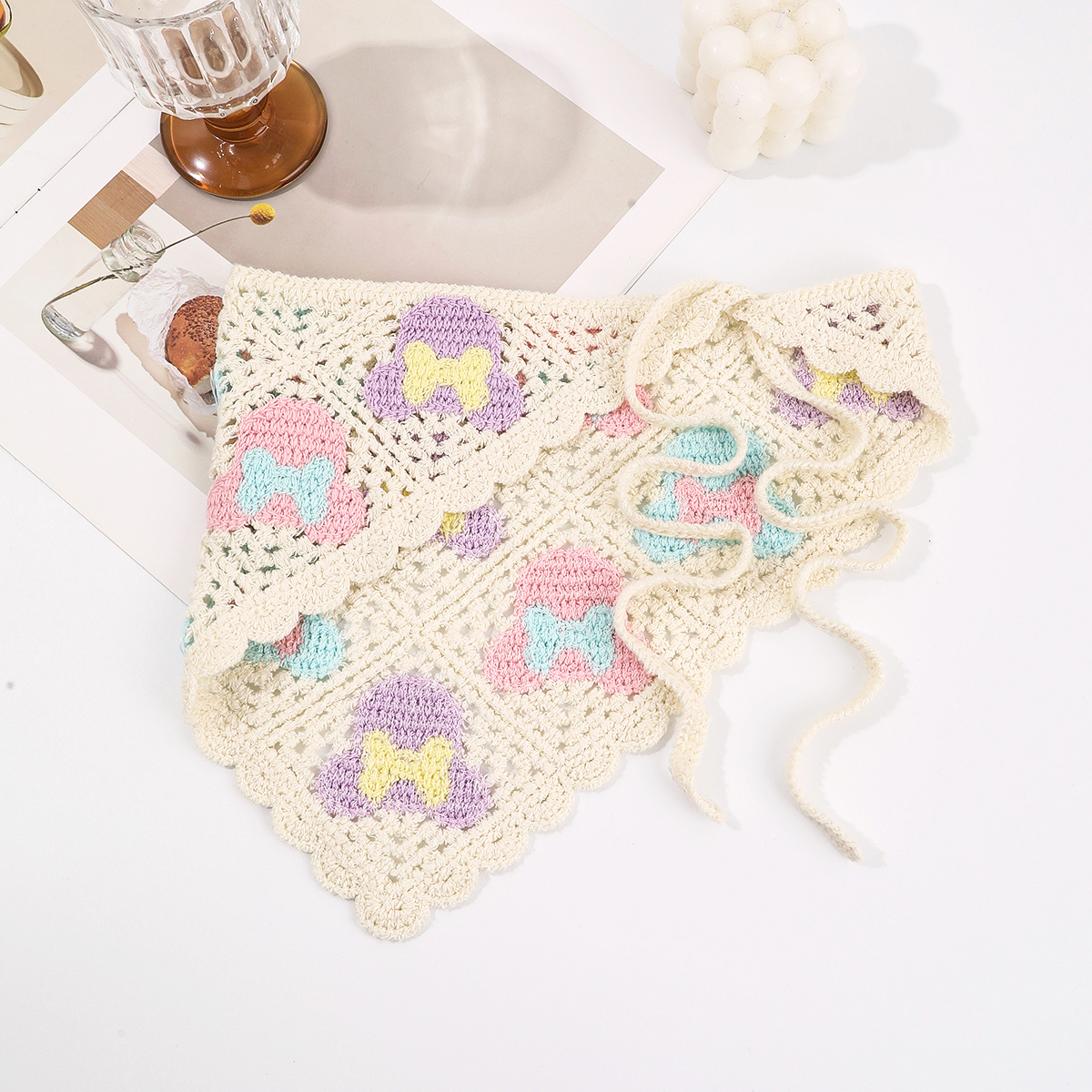 1pc Sweet Handmade Crochet Hol - Photography Triangle avis et prix