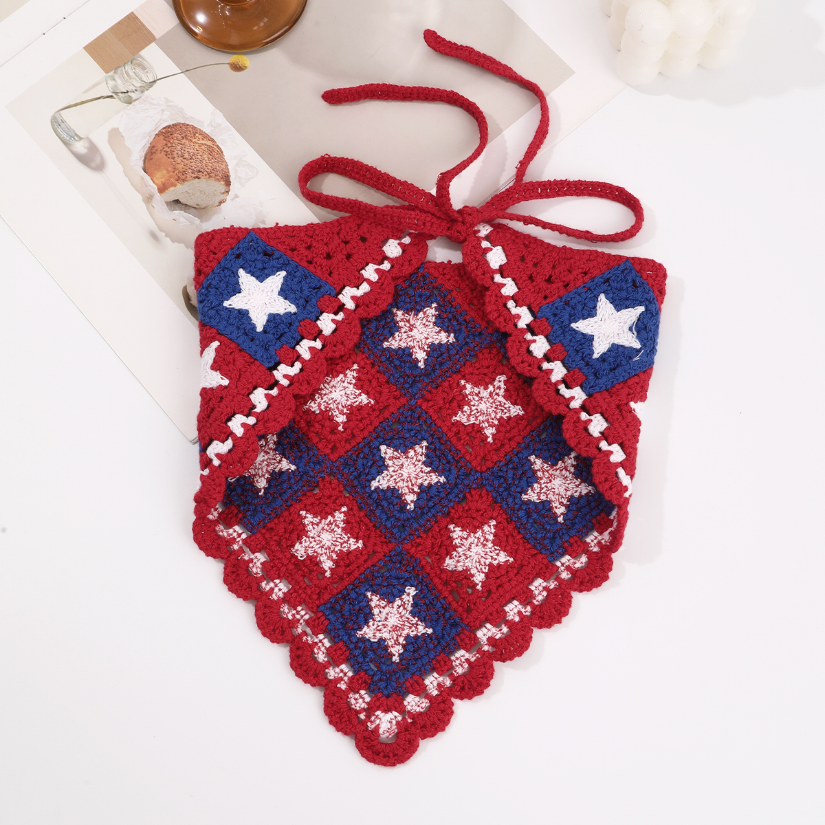1pc Sweet Handmade Crochet Hol - Photography Triangle avis et prix