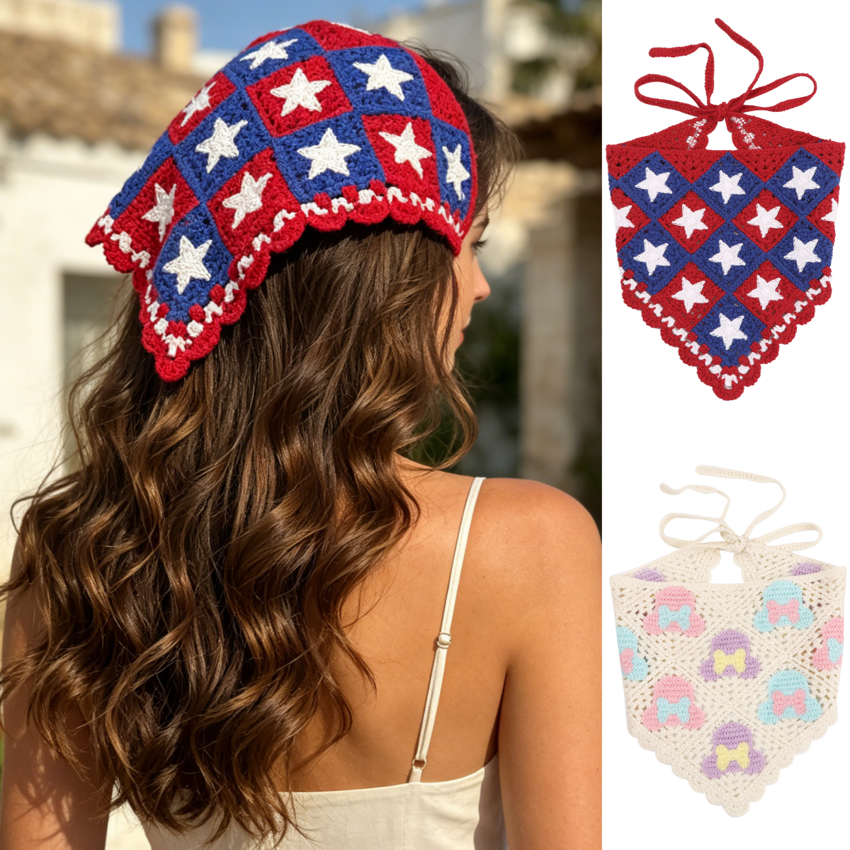 1pc Spring Summer Knitted Tria - Photography Triangle avis et prix