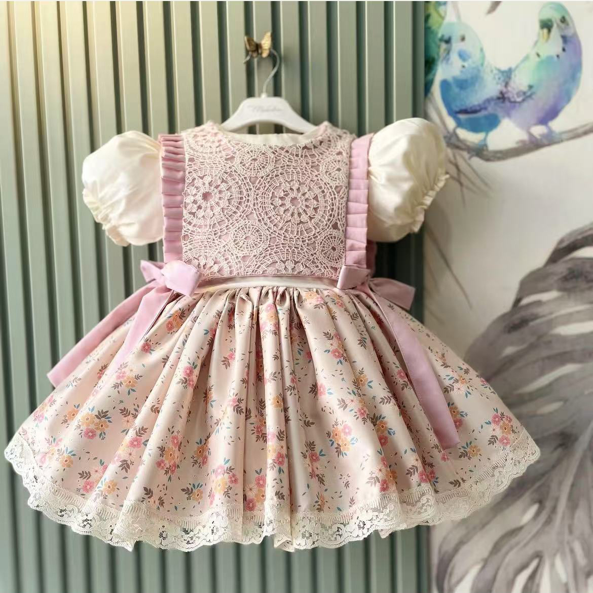 0-12Y Baby Girl Summer Pink Fl - Photography Vintage Style avis et prix