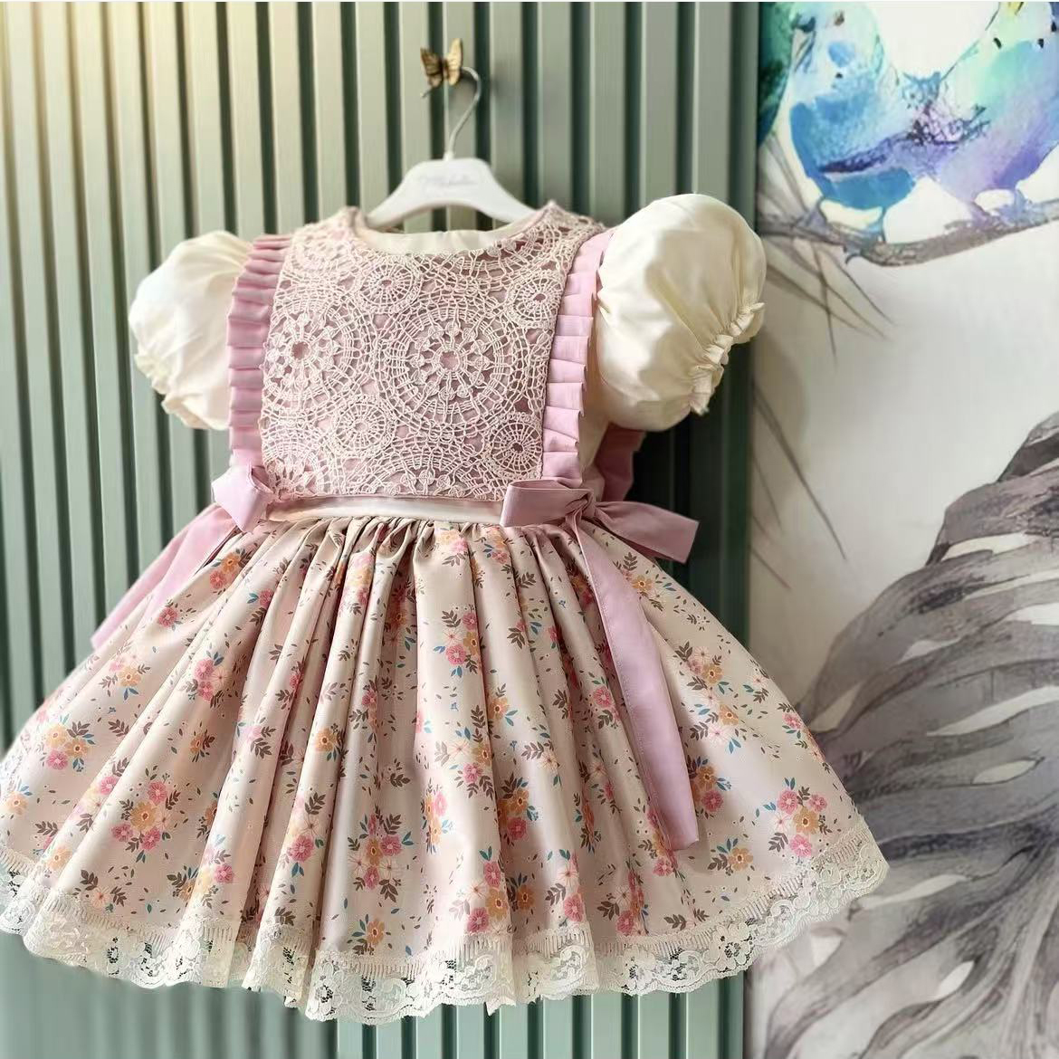 0-12Y Baby Girl Summer Pink Fl - Photography Vintage Style avis et prix
