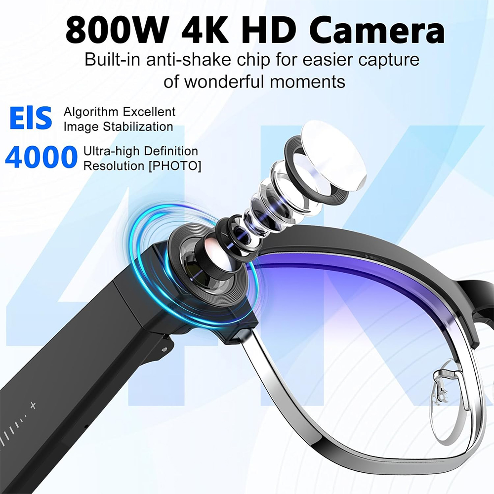 4K Smart AI Glasses 8MP Camera - Photography Product avis et prix