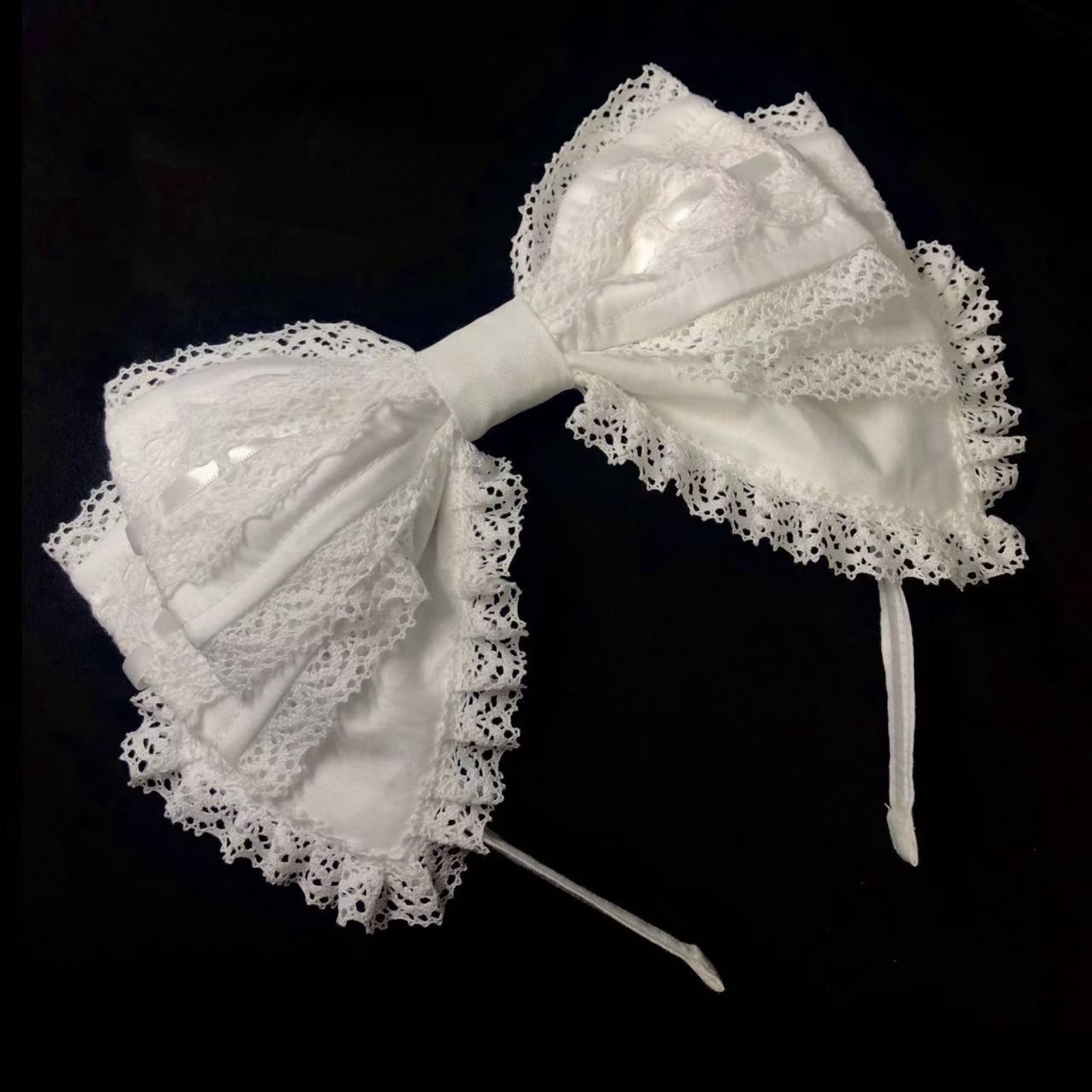 1Pc White Bow Lace Headband, S - Photography Triangle avis et prix