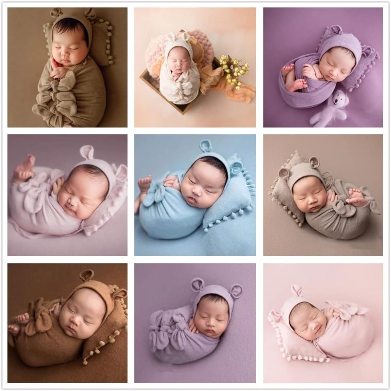 3PCS Baby Photo Prop Set -Swad - Photography Outfit avis et prix