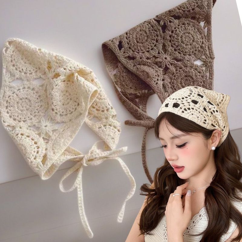 Retro Knitted Triangle Headban - Photography Triangle avis et prix