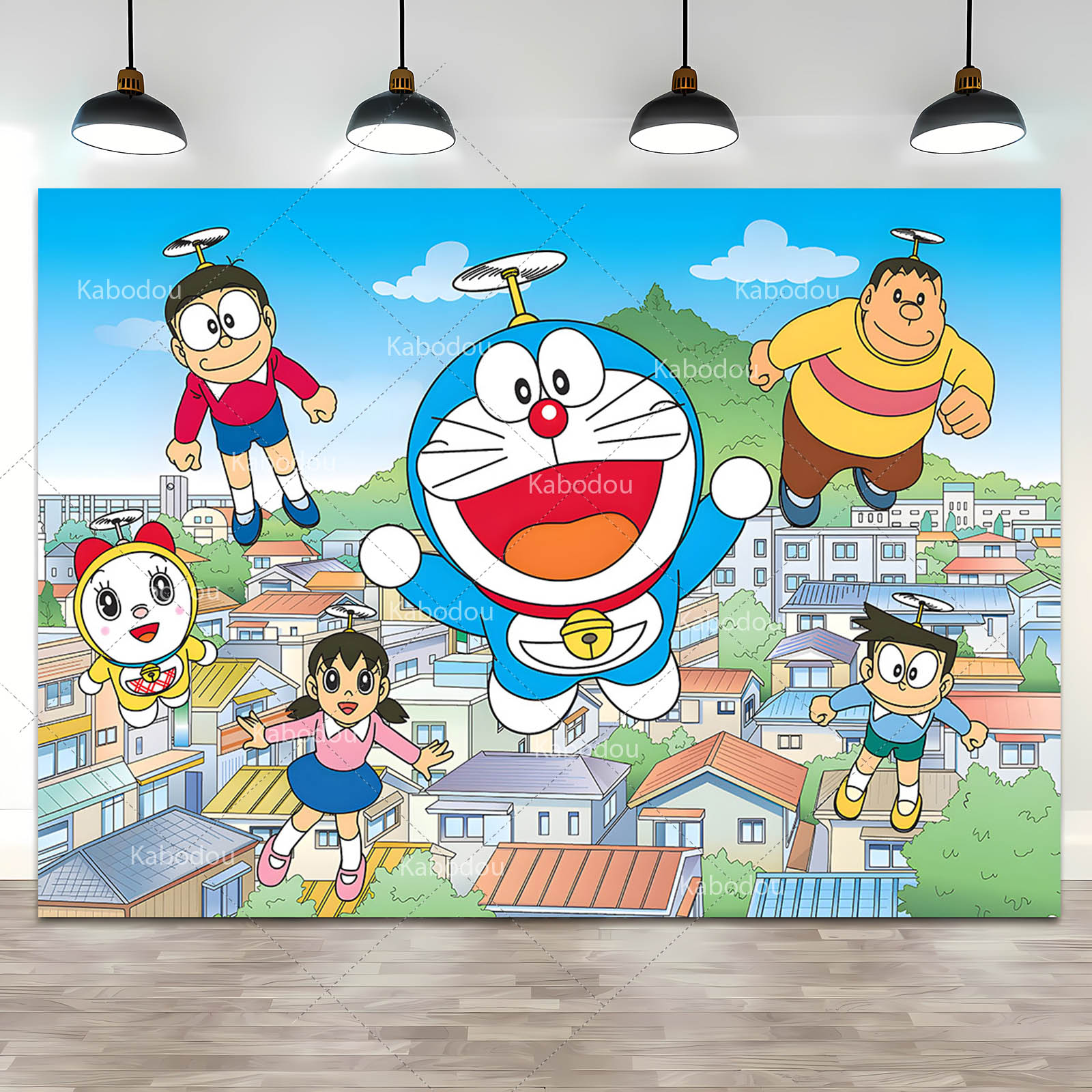 Doraemon Party Backdrop Blue C - Photography Class avis et prix