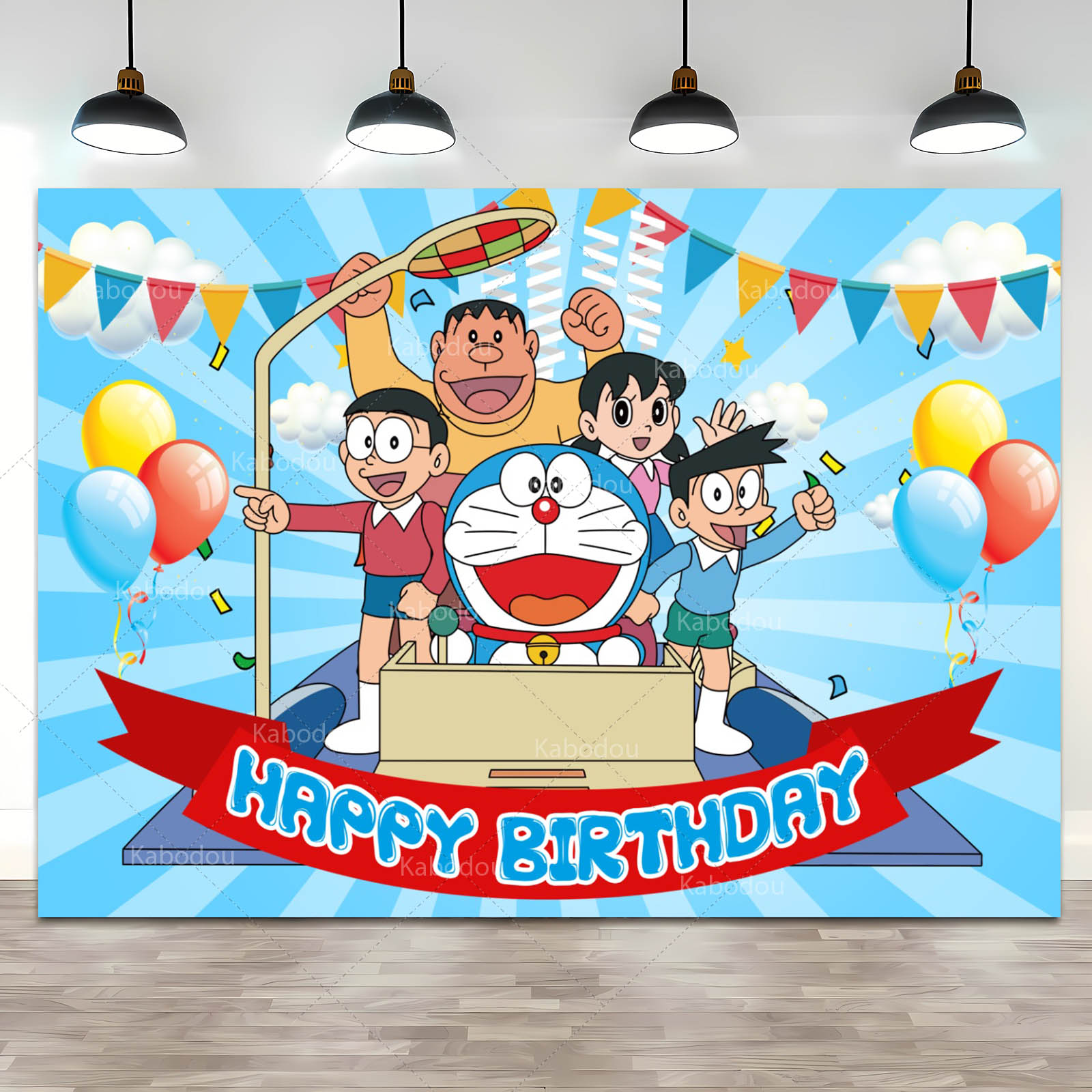 Doraemon Party Backdrop Blue C - Photography Class avis et prix