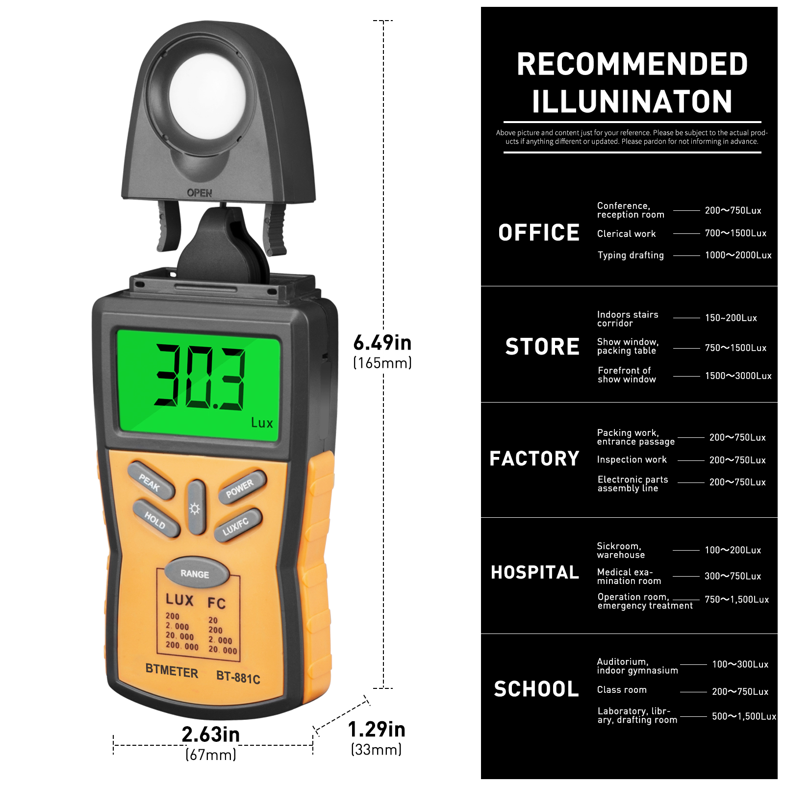 881C Handheld Digital Illumina - Photography Hp avis et prix