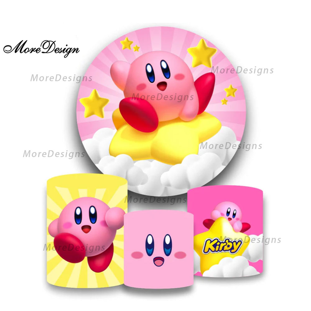 Cartoon Star Kirby Round Backd - Photography Sport avis et prix