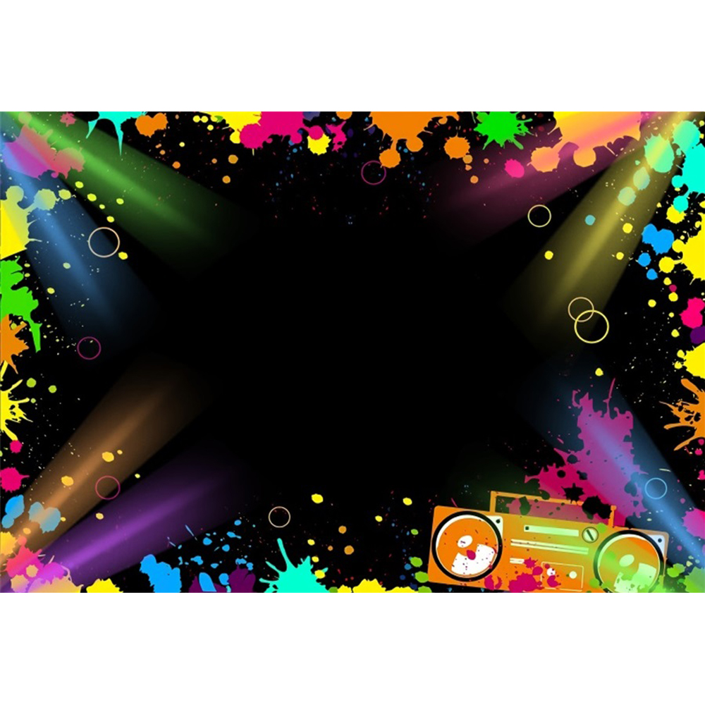 Neon Color Dance Stage Backdro - Photography Zone avis et prix