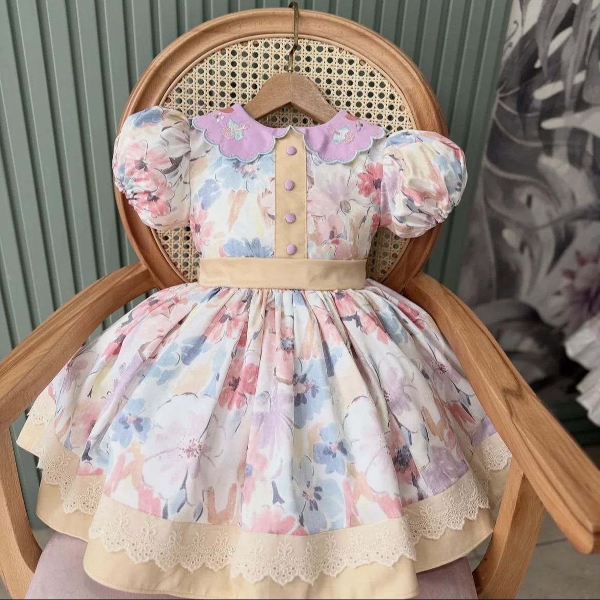 0-12Y Baby Girl Summer Collar  - Photography Vintage Style avis et prix