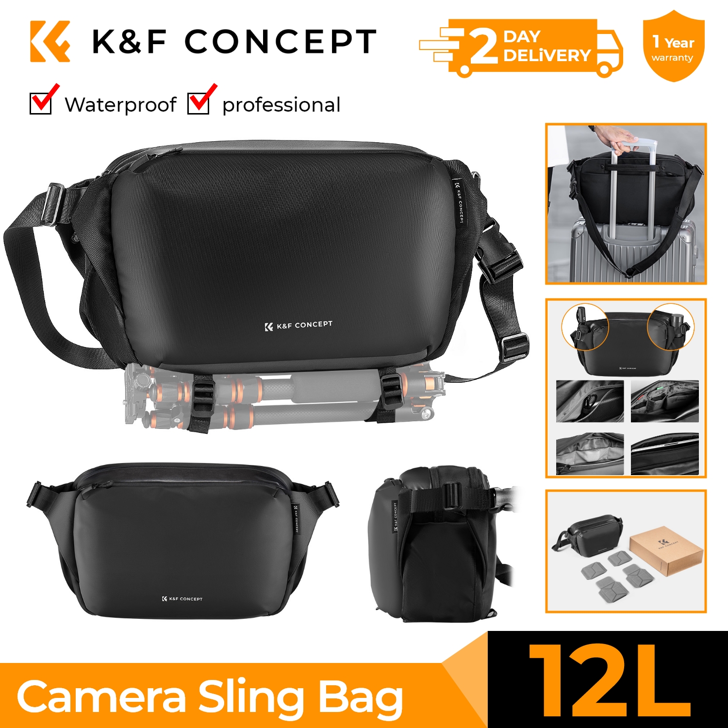 K&F CONCEPT 12L/10L Camera Sli - Photography Product avis et prix