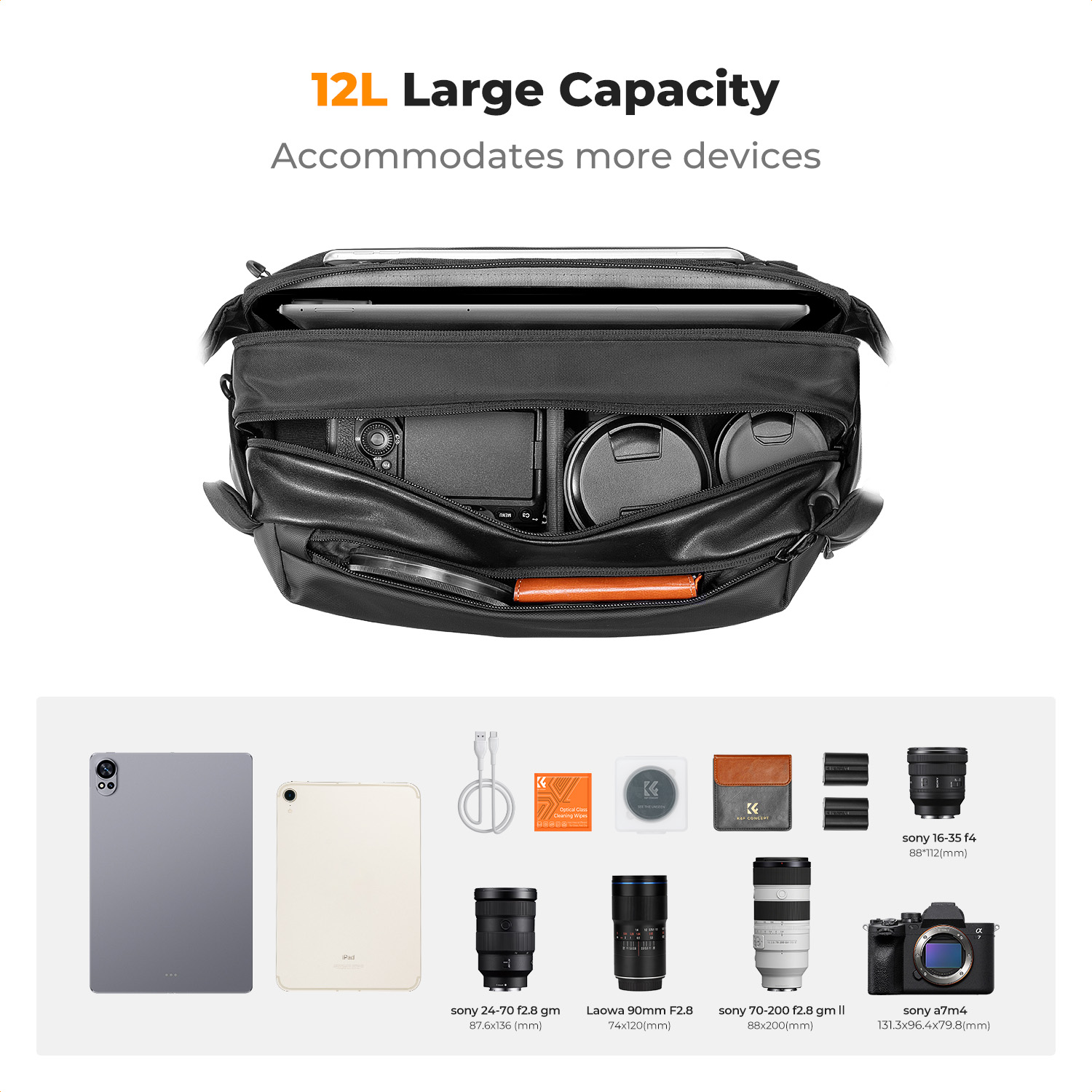 K&F CONCEPT 12L/10L Camera Sli - Photography Product avis et prix