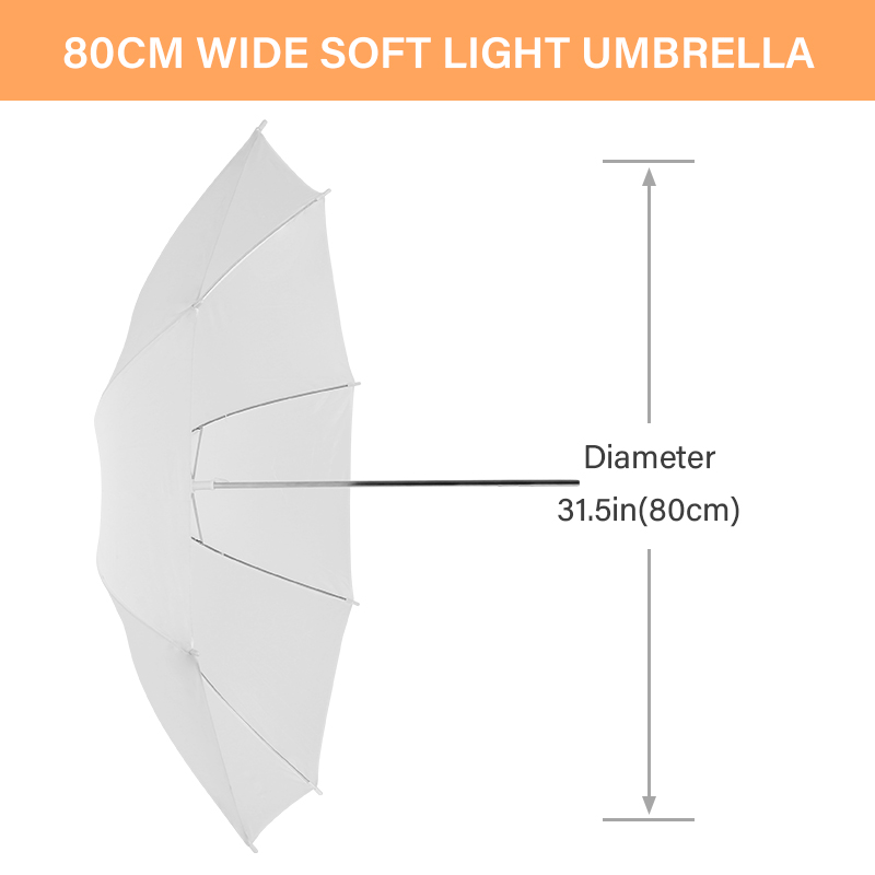 76 * 80cm X4 Transparent White - Photography Umbrella avis et prix