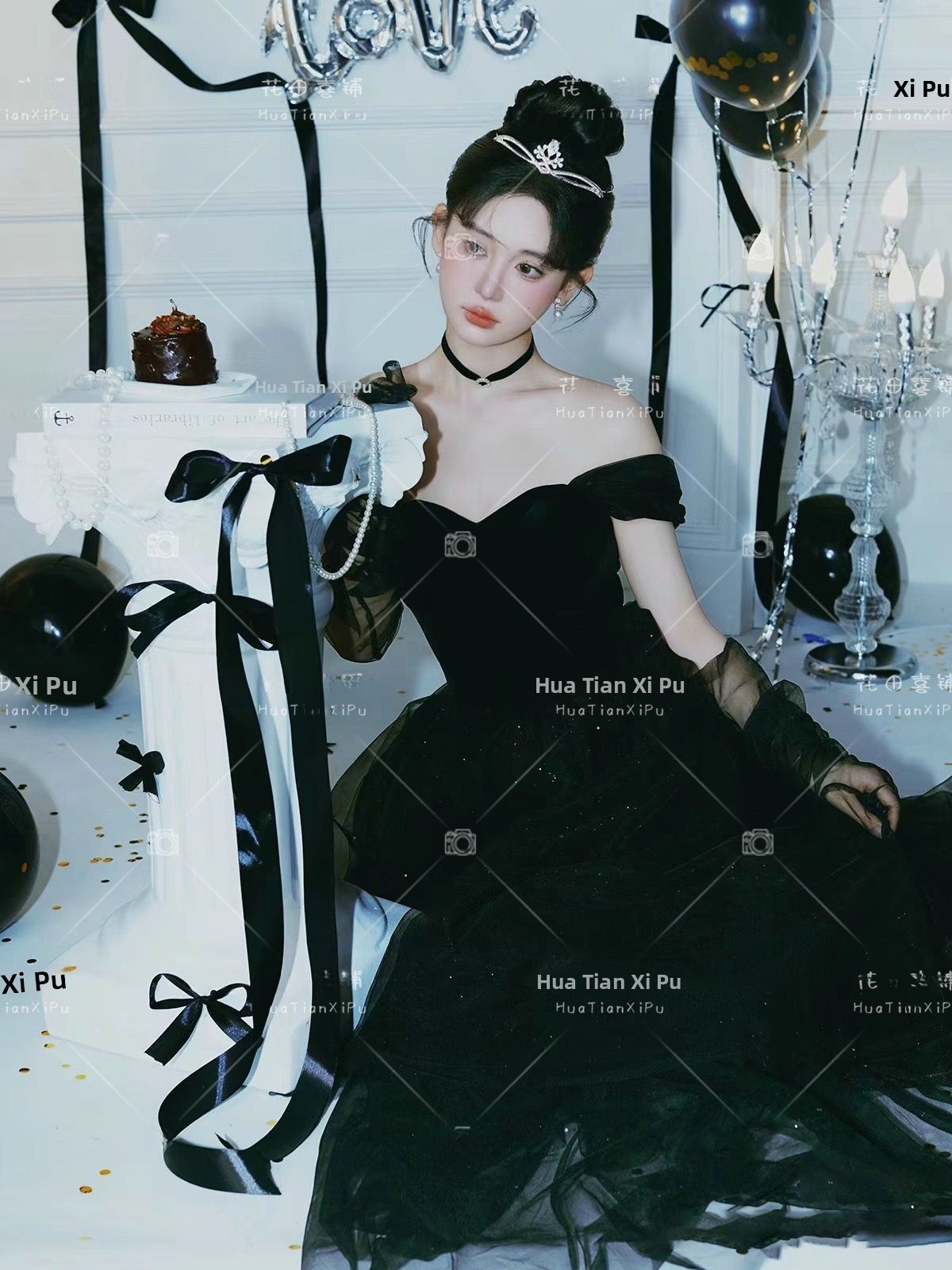 Black Gown Vintage Hepburn Sty - Photography Vintage Style avis et prix