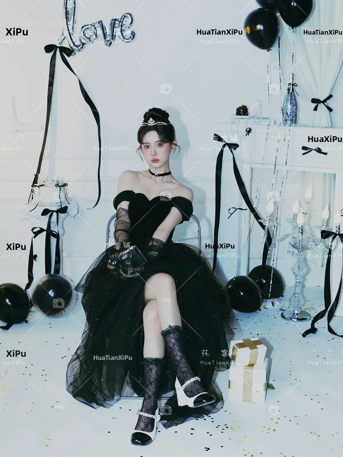 Black Gown Vintage Hepburn Sty - Photography Vintage Style avis et prix