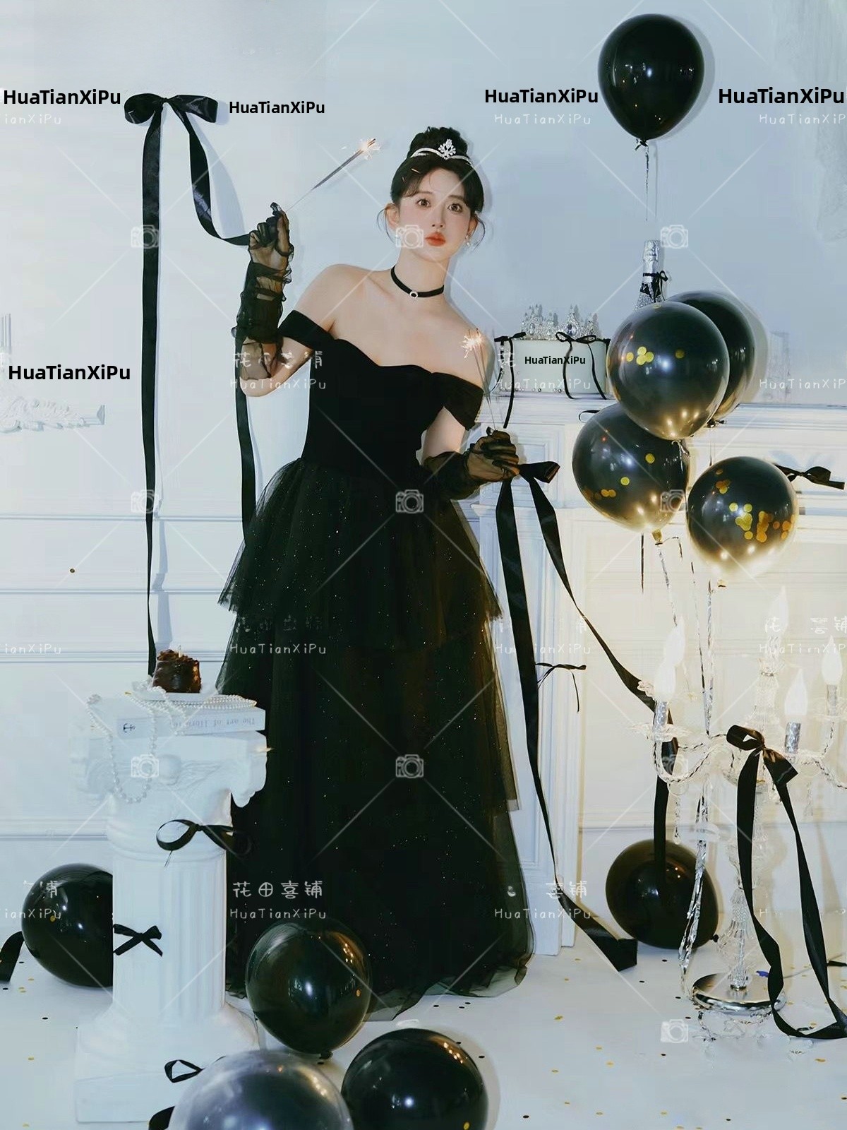 Black Gown Vintage Hepburn Sty - Photography Vintage Style avis et prix