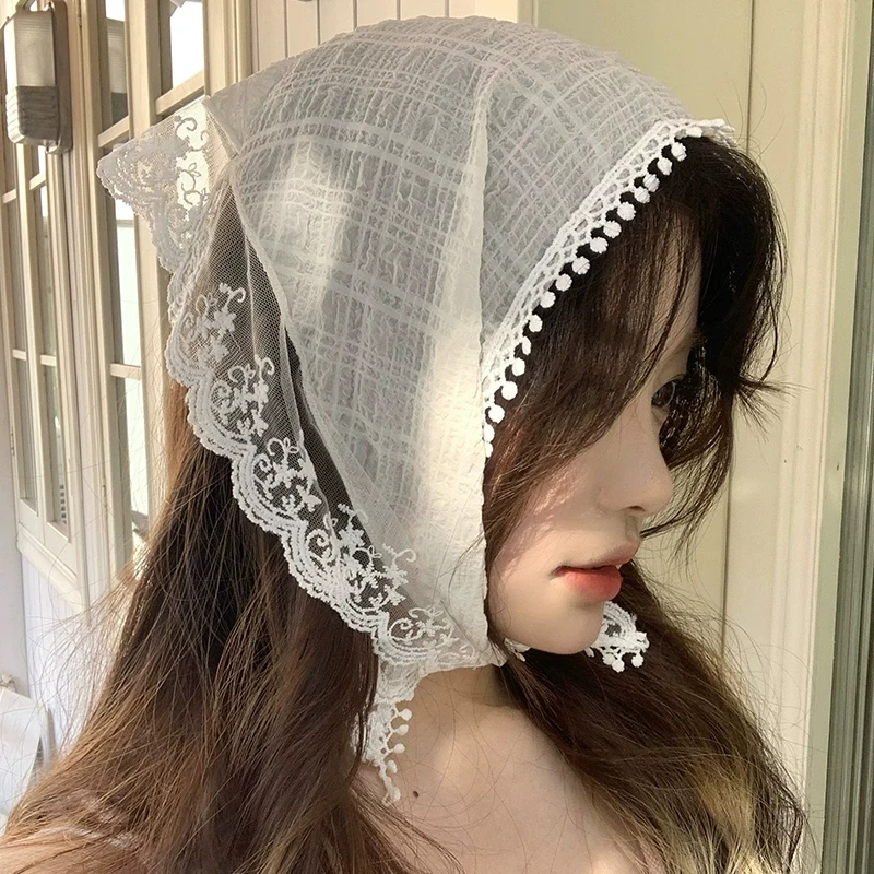 Summer White Lace Head Wrap Sc - Photography Triangle avis et prix