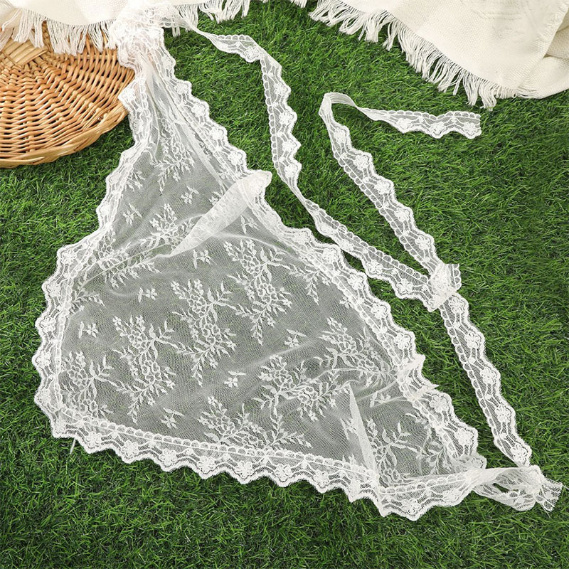 New 1Pc Triangle Lace Scarf Wh - Photography Triangle avis et prix