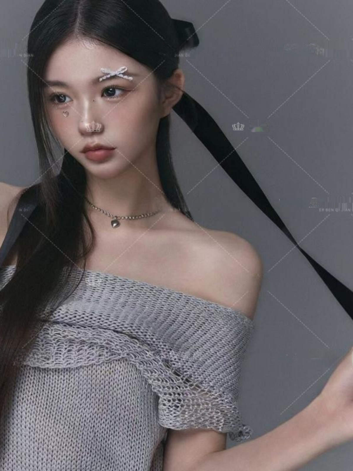 Gray Knitted Portrait Photogra - Photography Outfit avis et prix