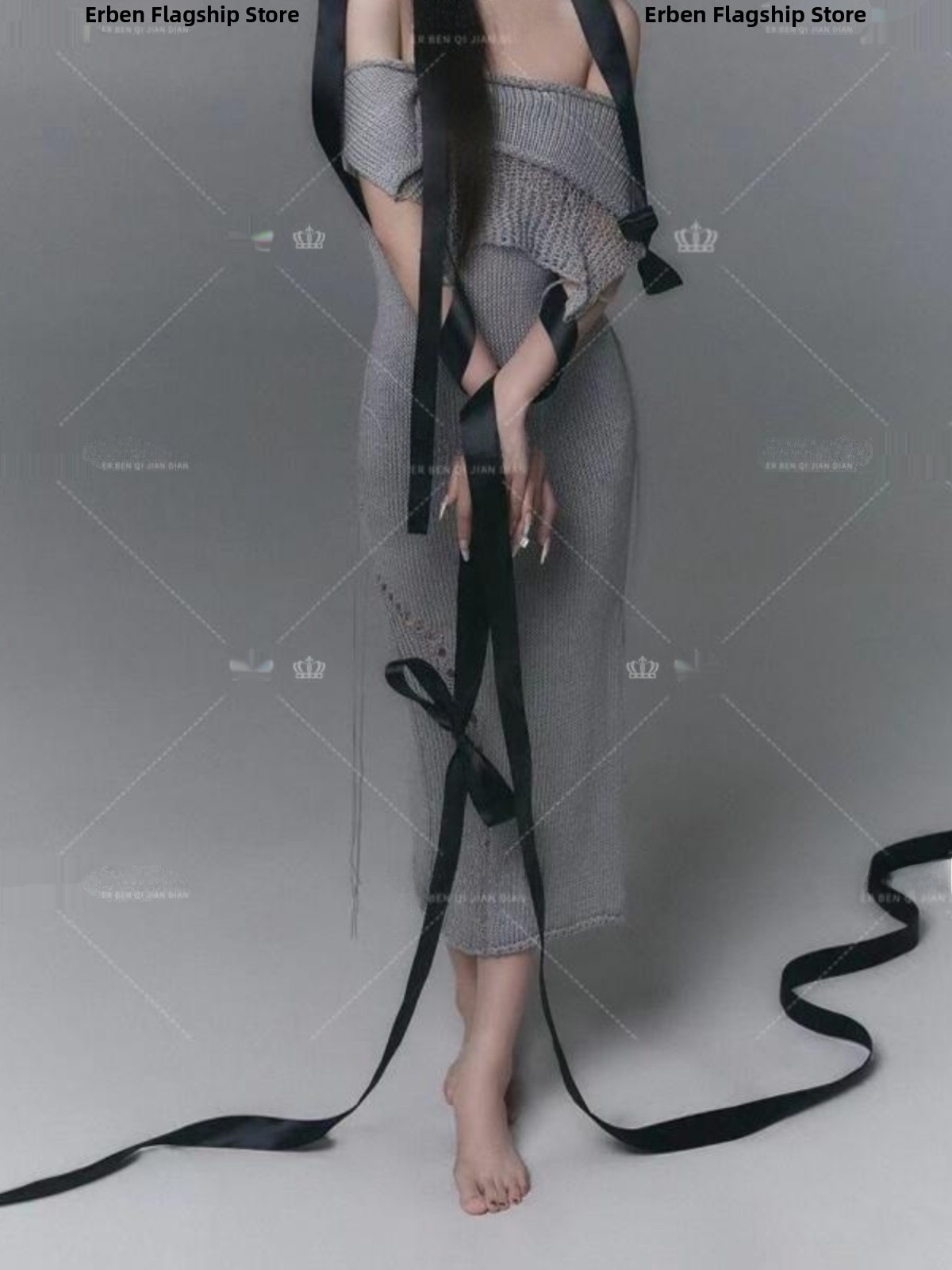 Gray Knitted Portrait Photogra - Photography Outfit avis et prix