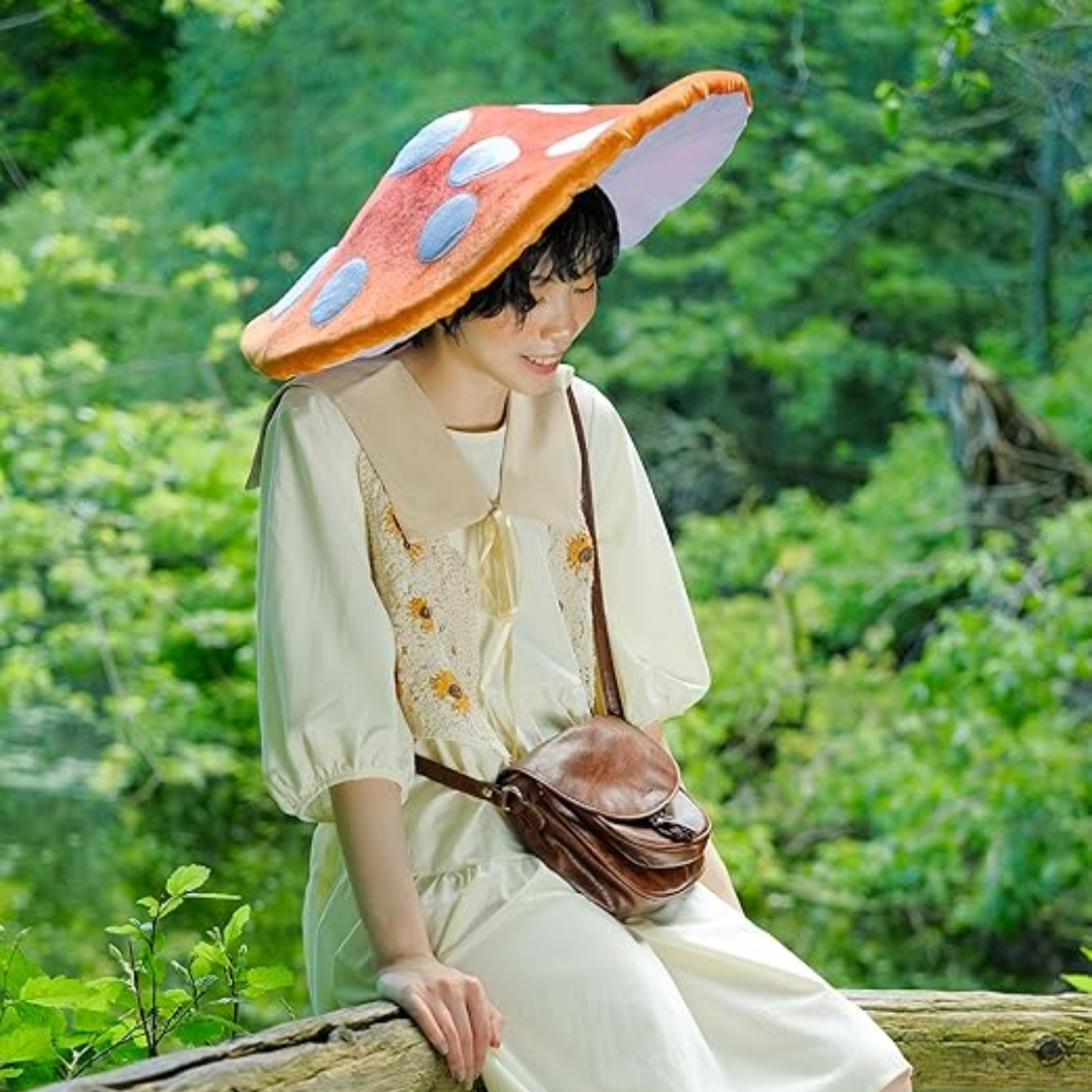 Creative mushroom hat with red - Photography Umbrella avis et prix
