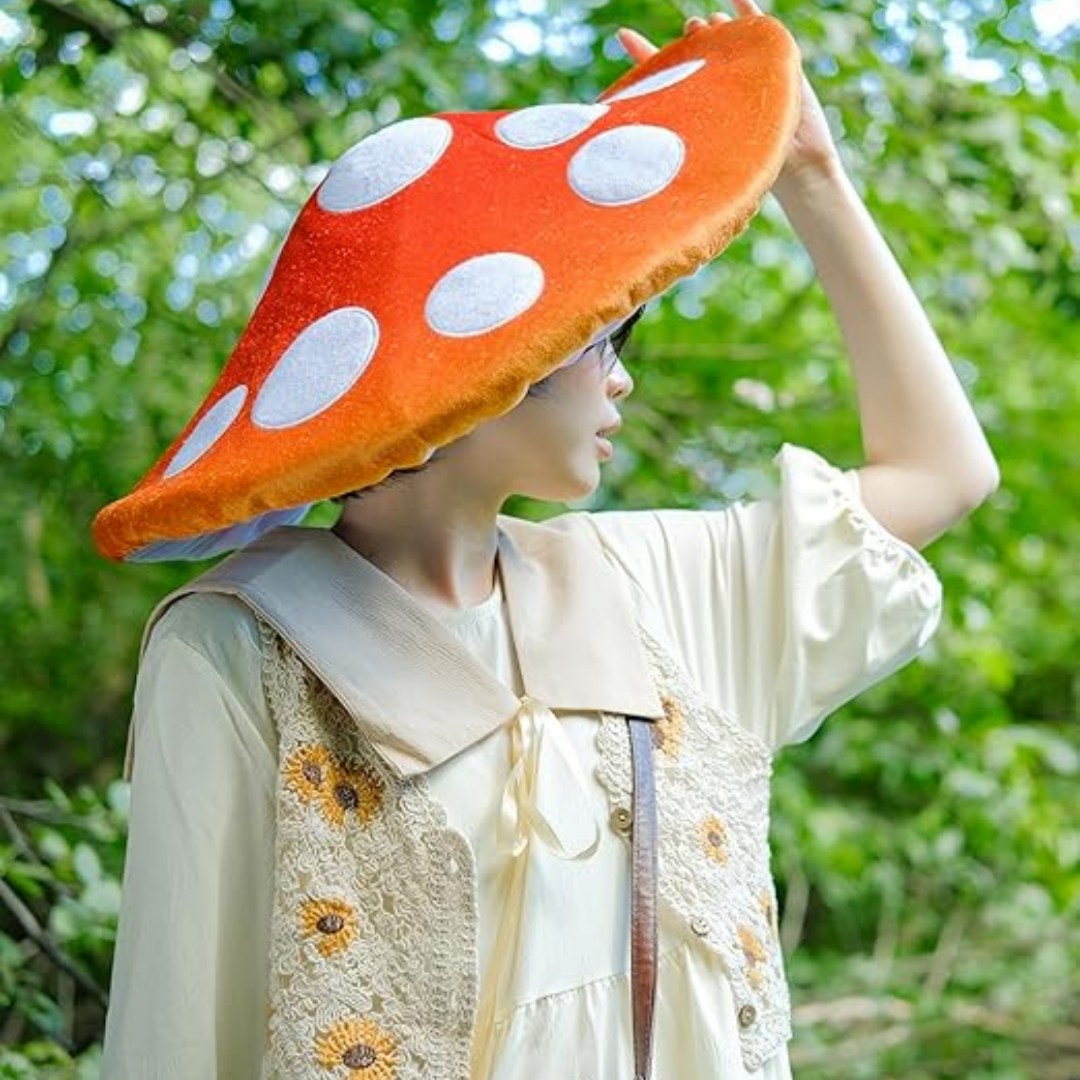 Creative mushroom hat with red - Photography Umbrella avis et prix