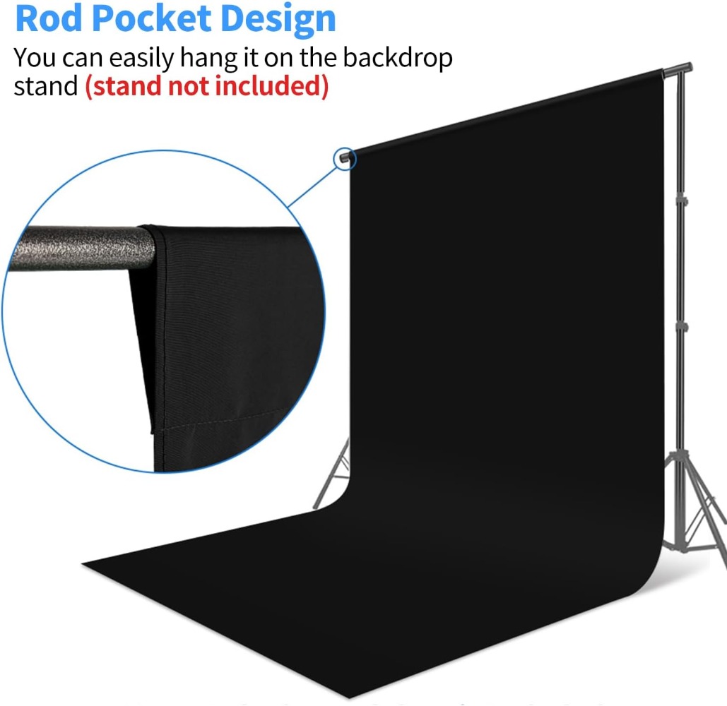 Black Background for Photograp - Photography Backdrop Muslin avis et prix