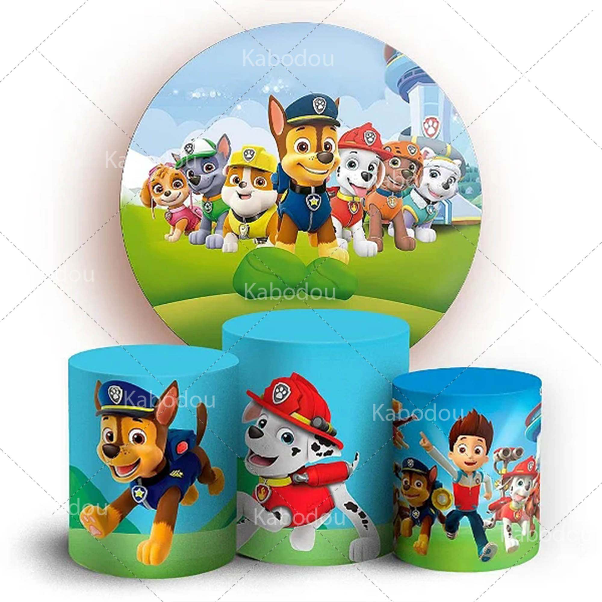 Paws Patrols Round Backdrop Do - Photography Sport avis et prix