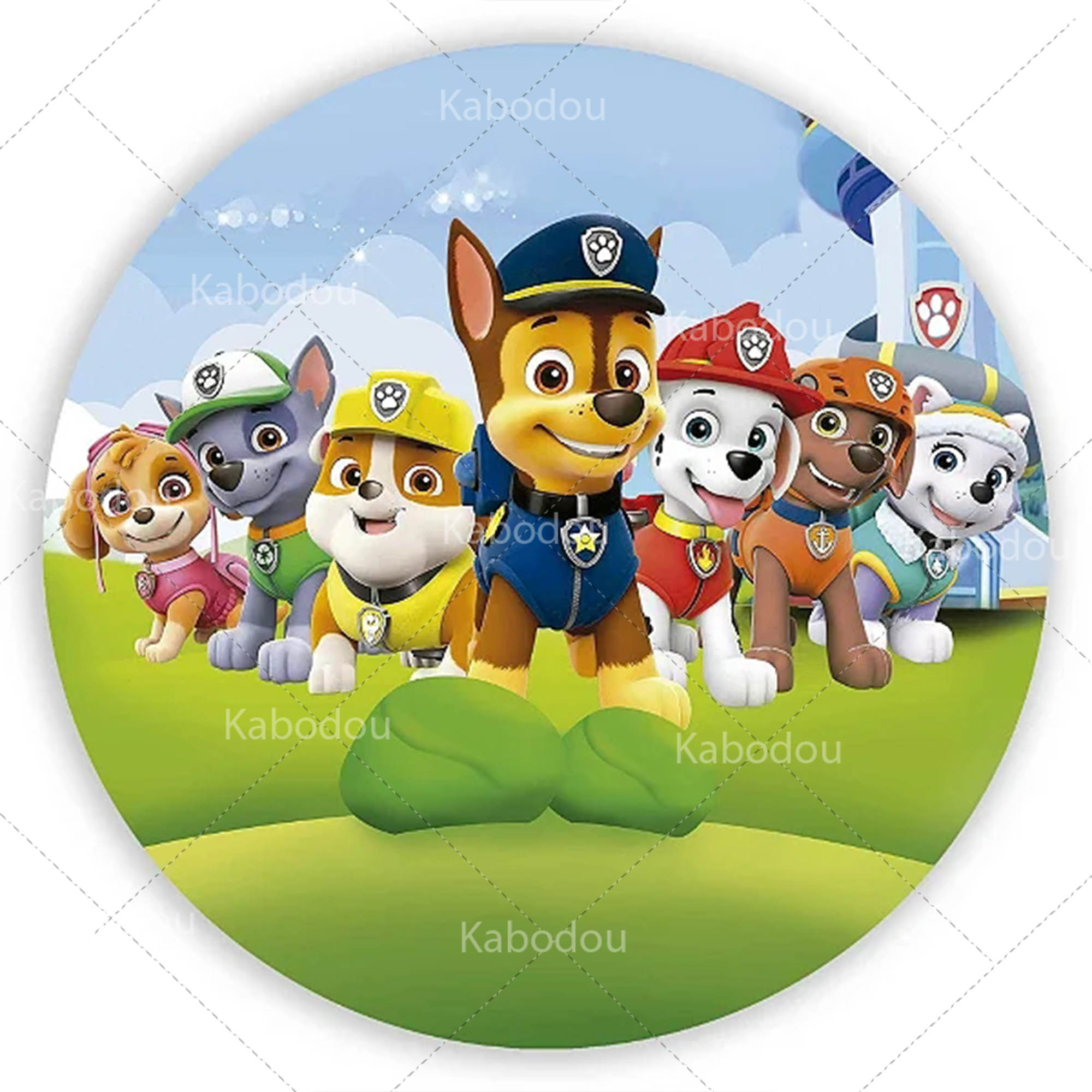 Paws Patrols Round Backdrop Do - Photography Sport avis et prix