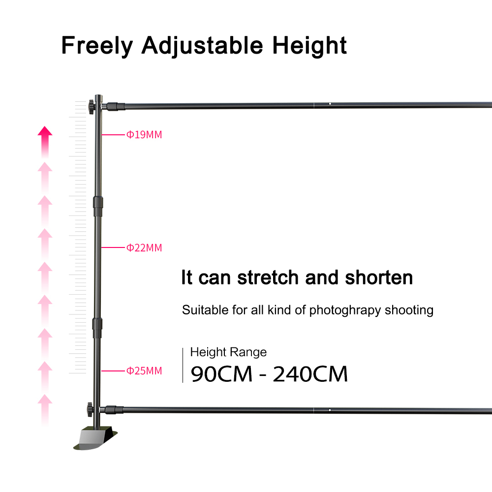 New ModelsDouble-Crossbar Back - Photography Backdrop Muslin avis et prix