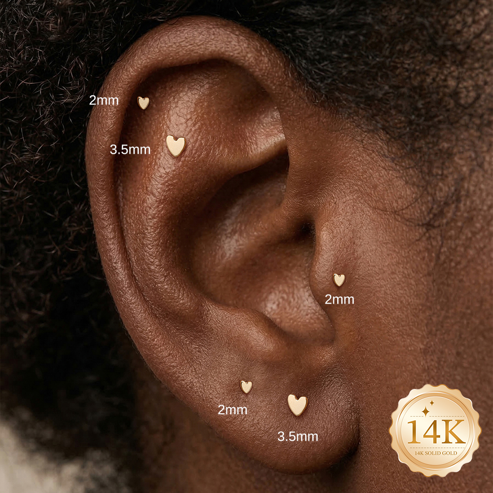 AIDE 14K Gold Stud Earrings fo - Photography Triangle avis et prix