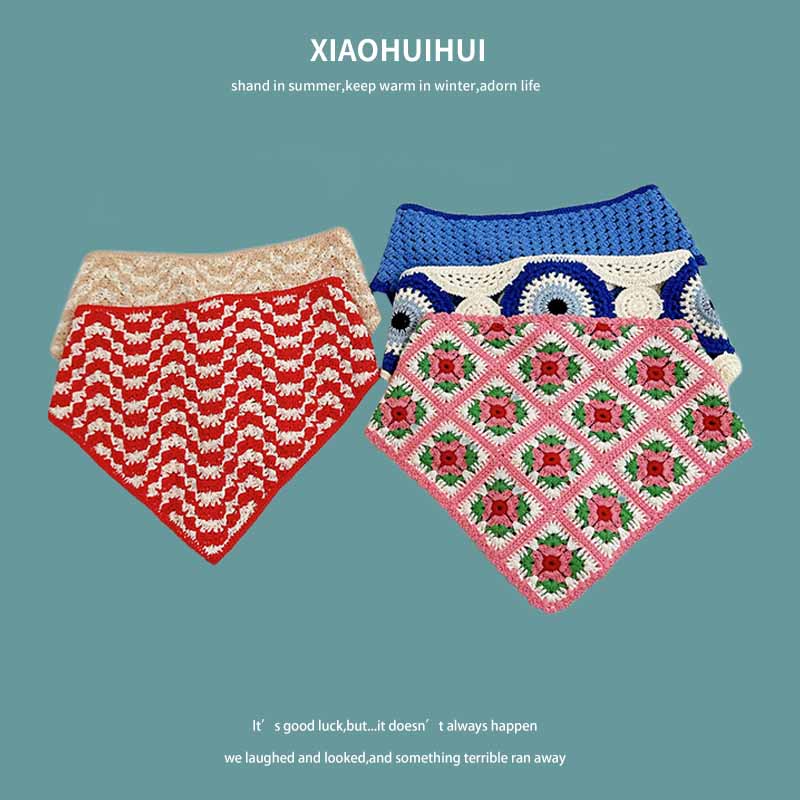 French Ins Knitted Lace Triang - Photography Triangle avis et prix