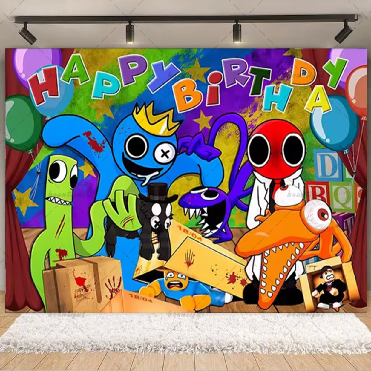 Cartoon Rainbow Theme  Kid Bir - Photography Sport avis et prix